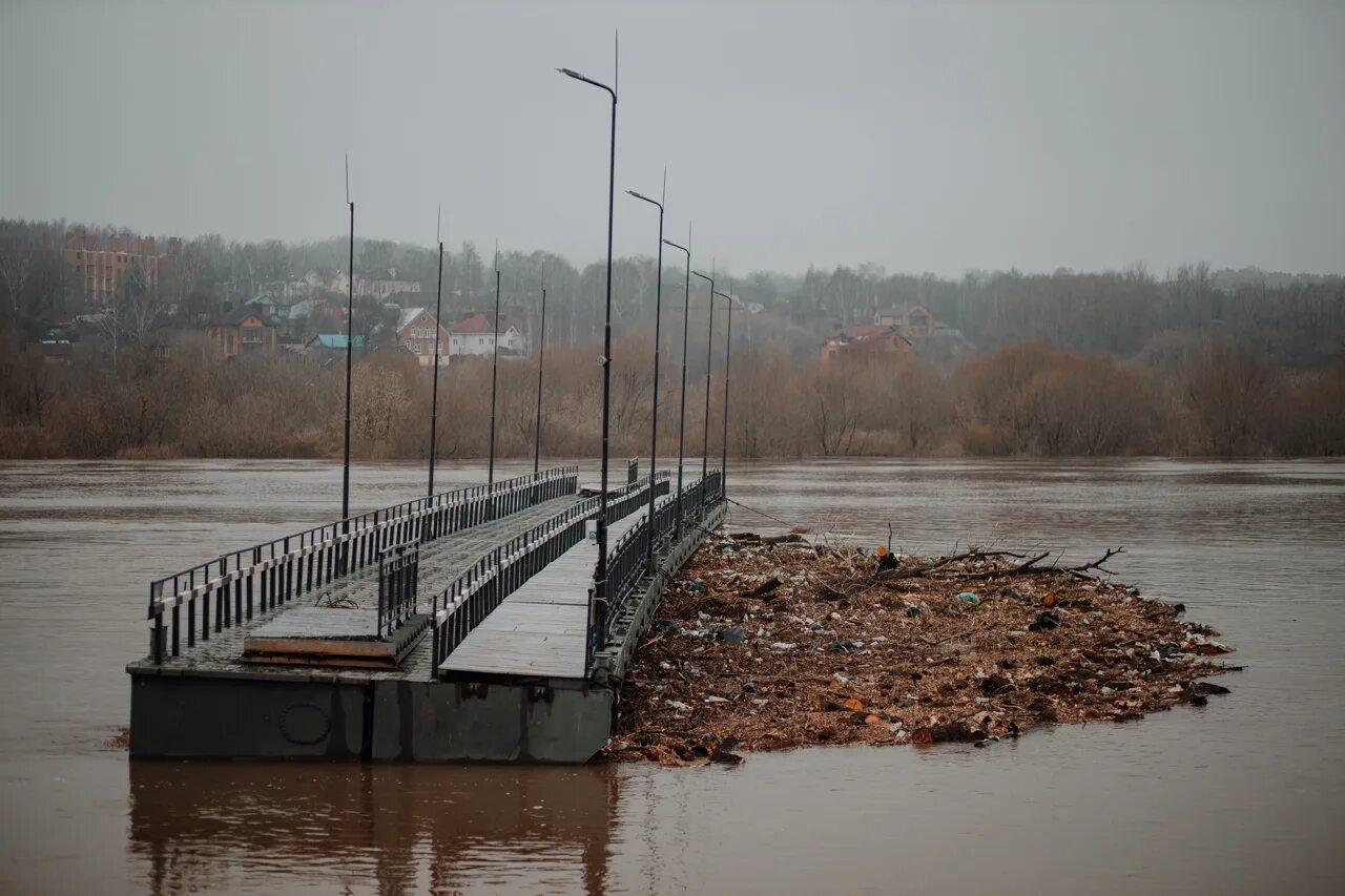 Уровень воды в реках калуги. Понтонный мост Калуга. Понтонный мост Калуга 2022. Понтонный мост Калуга 2023. Набережная реки Оки Калуга.