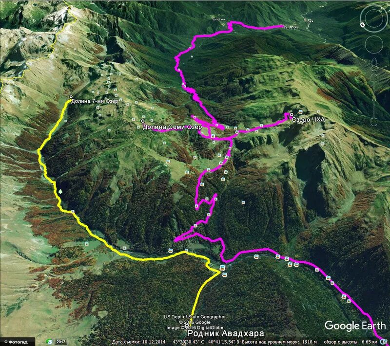 Долина семи озер Абхазия маршрут. Долина 7 озер Абхазия высота. Рица Авадхара. Долина семи озер Абхазия на карте.