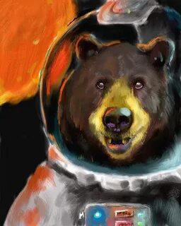 Медведь космонавт
