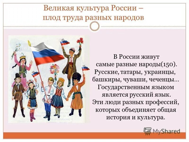 Гражданская идентичность однкнр 6 класс конспект. Культура разных народов. Культура разных народов России. Многонациональная Россия. Духовной культуры народов России.