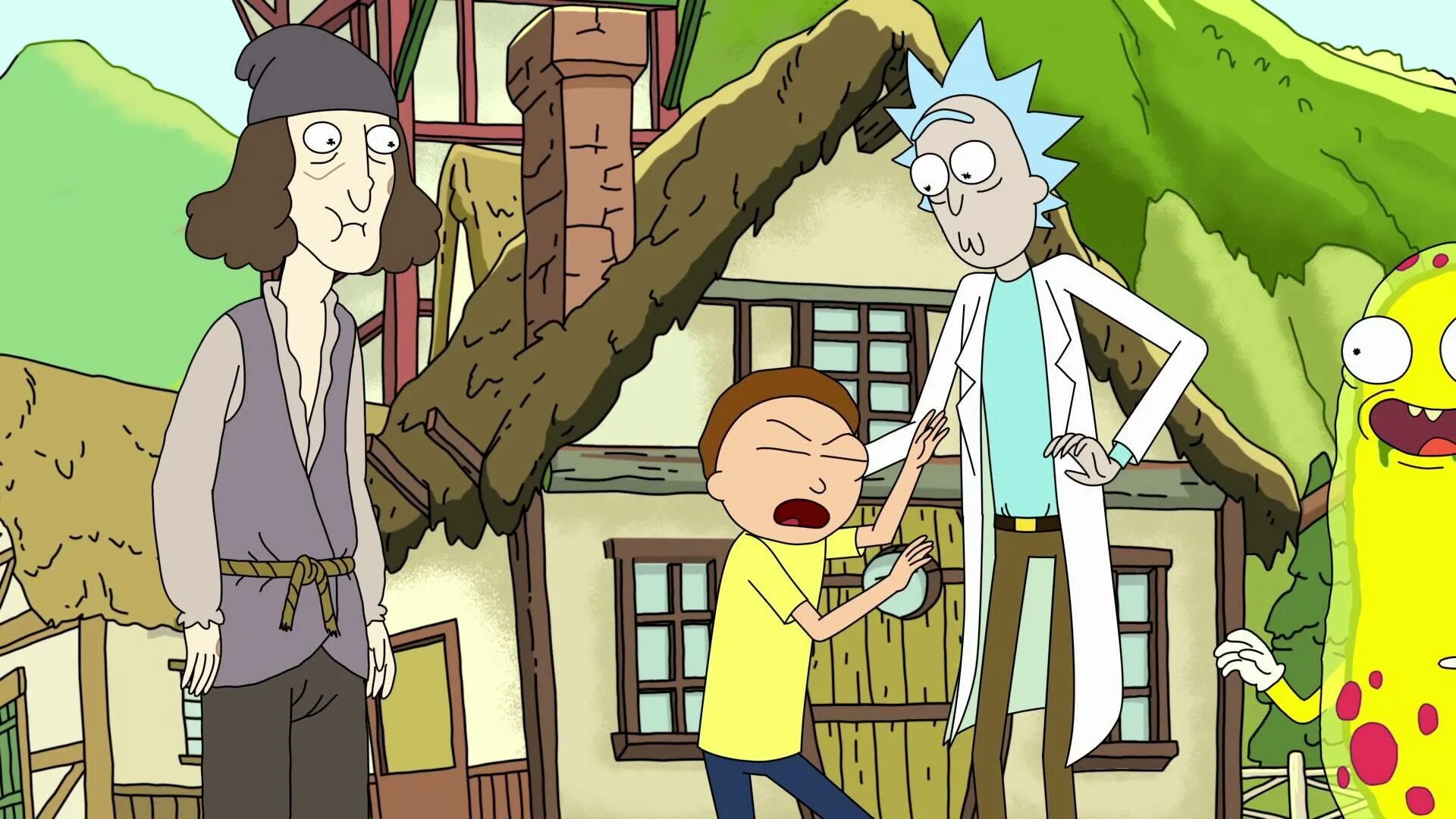 Morty sniffs