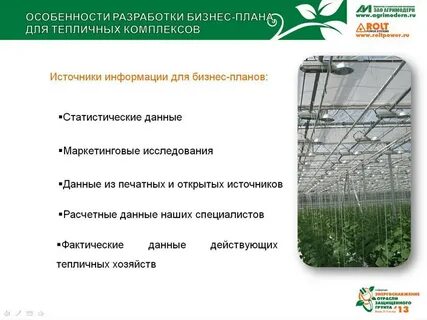 Бизнес план теплица по выращиванию овощей