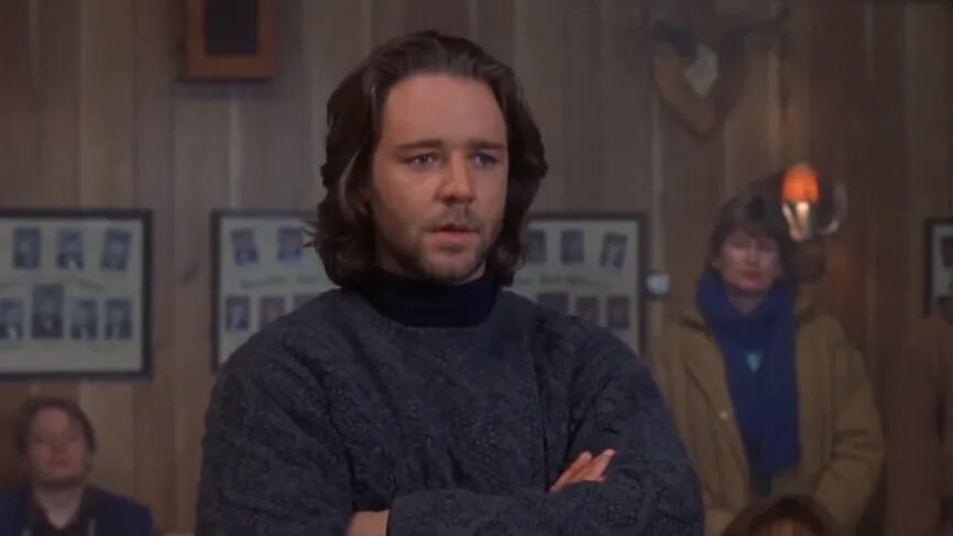 Тайна аляски 1999. Mystery, Alaska 1999 Russell Crowe.