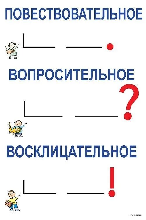 Какое предложение повествовательное восклицательное