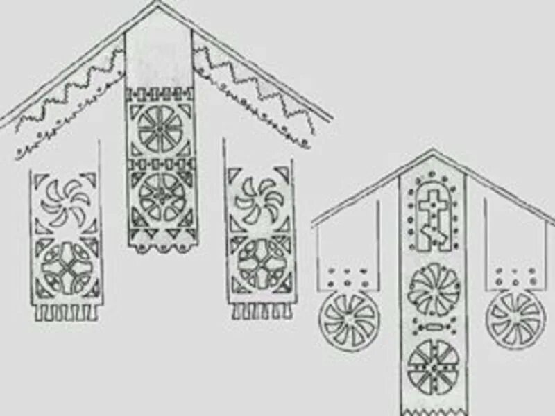 Выполняем фрагмент украшения избы. Причелина русской избы. орнамент причелины. расписные причелины.