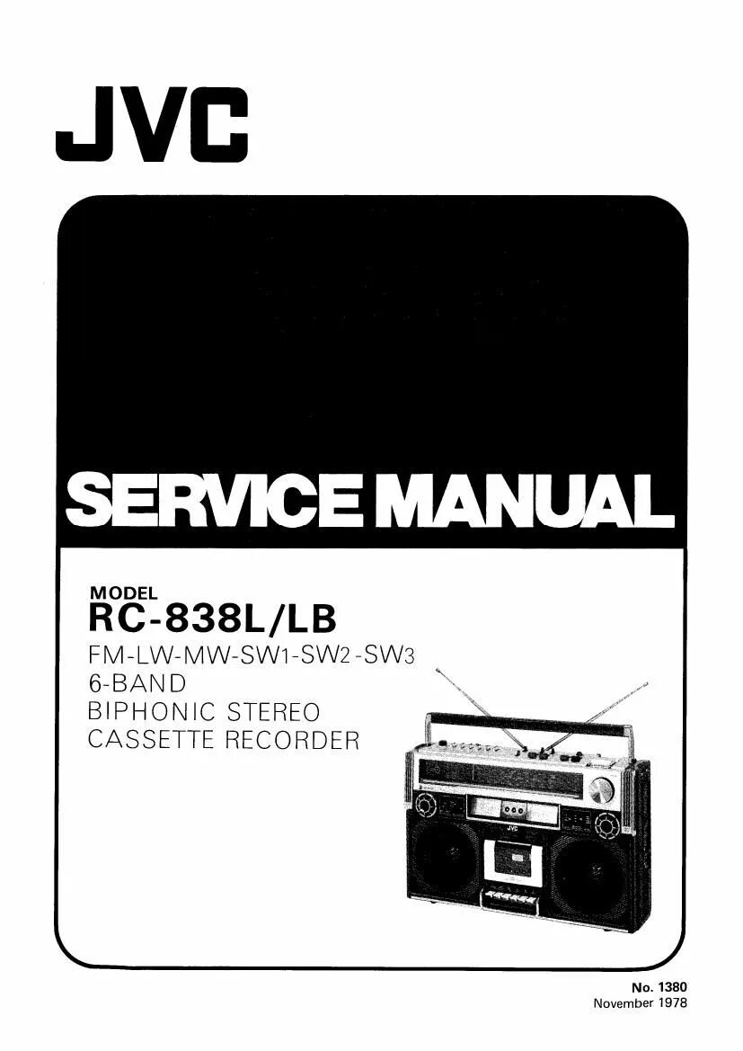 Service manual jvc. JVC RC-838l. JVC 838. JVC RC S 120 service manual. Магнитофон кассетный JVC RC-838.
