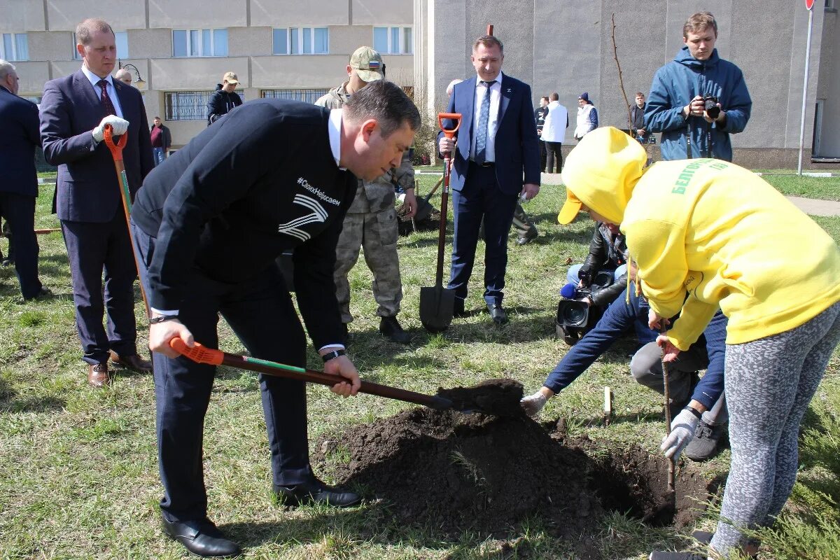 Высадка в белгородской области. Высадка деревьев Белгородская область. Высадка деревьев Белгородский района. Майское сельское поселение Белгородский район. Майский сад Белгородский район.