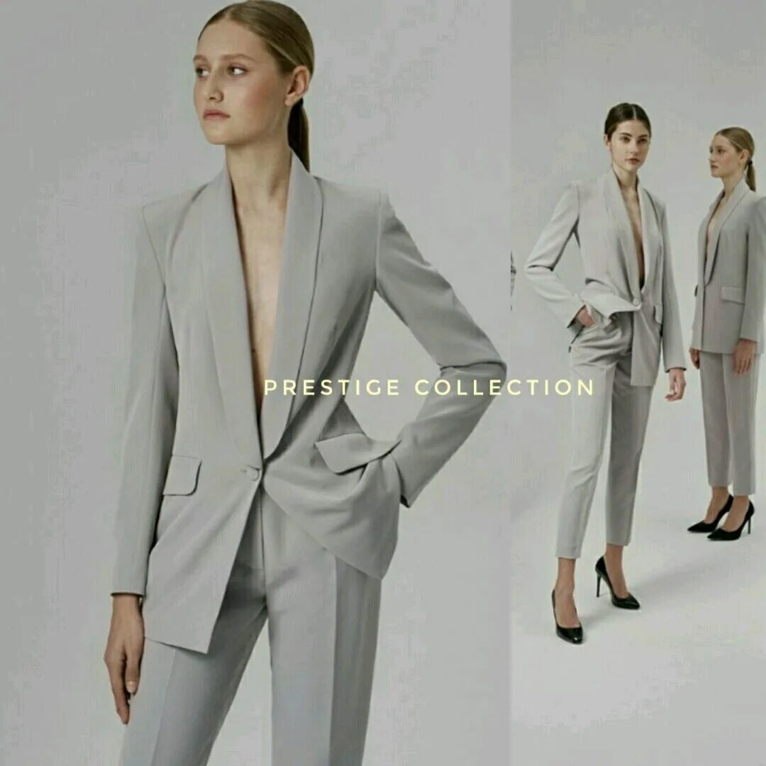 Костюм цвета экрю. Prestige collections