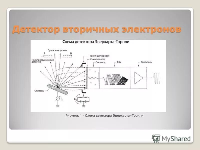 Детектор se. Детекторы электронов на электронном микроскопе. Детектор вторичных электронов типа Эверхарта-Торнли. Малошумящий усилитель для детектора вторичных электронов. Схема детектора вторичных электронов.