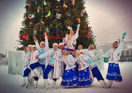 Флешмоб снег и елки