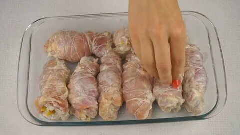 Рулет из окорочка курицы