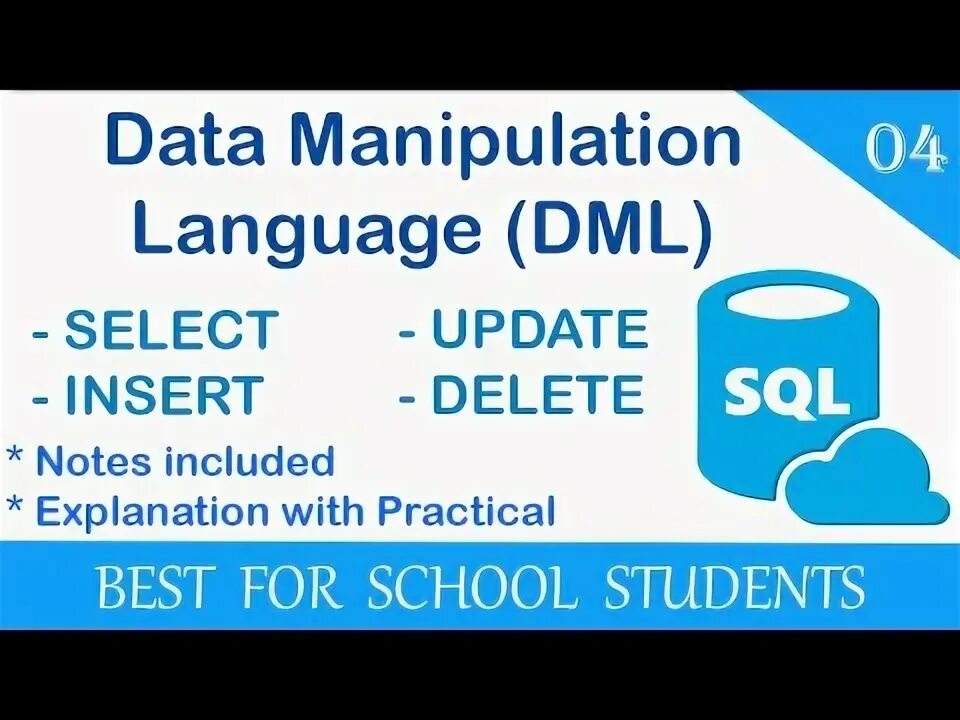 Data manipulation language