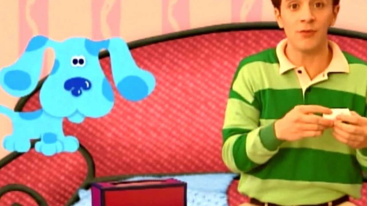 Стив бёрнс Blue's clues. Умная собачка Блу Стив. Кевин Дуала Blue s clues. Blues clues Карусель. Blue s big