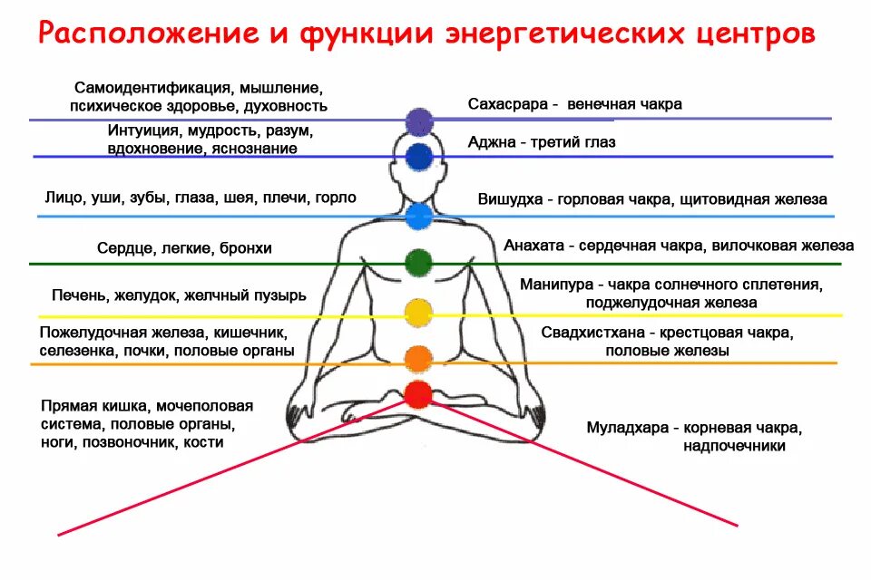 Чакры человека и их название. Энергоцентры человека чакры. Расположение чакр на теле человека.