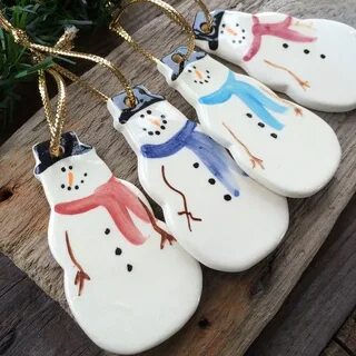 Елочные игрушки из глины