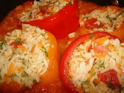 Какой рис для перцев фаршированных