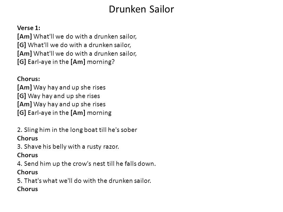 Текст песни doing it. Drunken Sailor текст. Текст песни drunken Sailor. What we do drunken Sailor. What shall we do with the drunken Sailor.