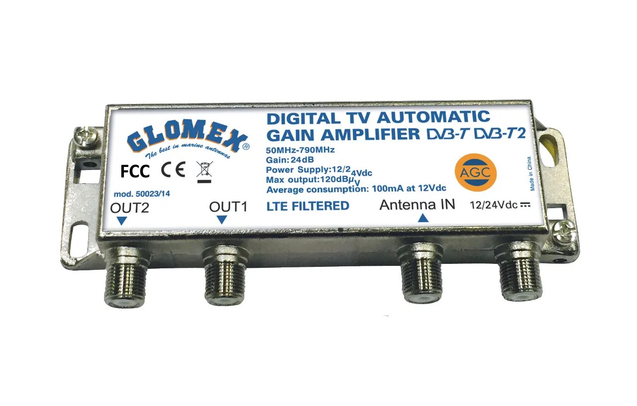 Glomex антенна 50023. Glomex - 50023/14 усилитель телевизионной антенны. TV/fm антенна Glomex. Automatic gain Control.