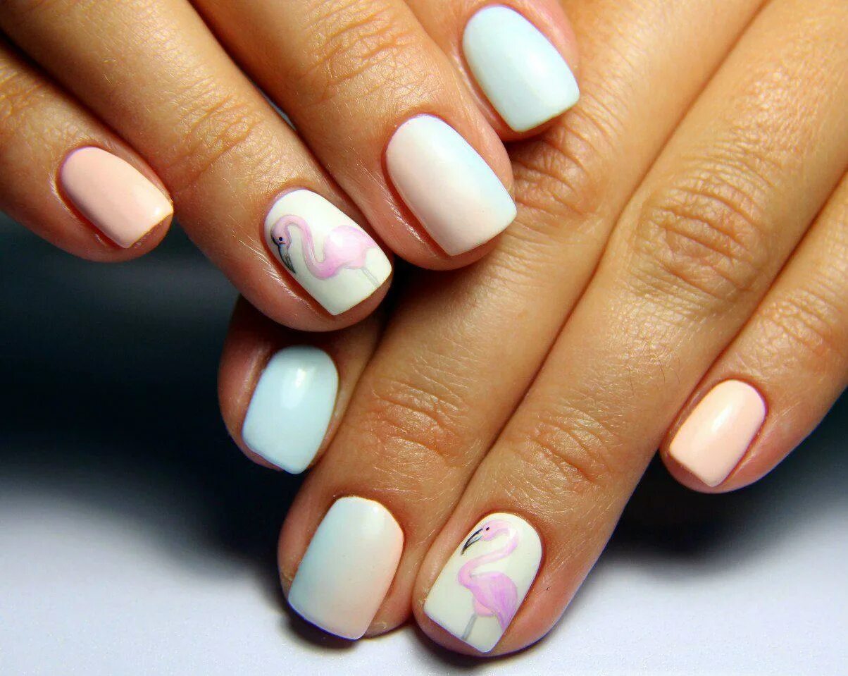 Красивый маникюр на среднюю длину ногтя. Shellac manicure. стильный маникюр. ногти короткие. идеи маникюра.