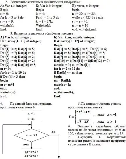 Тест паскаль 9 класс. Контрольная работа по информатике 8 класс алгоритмы с ответами. Контрольная работа 2 по информатике 9 класса. Контрольная работа по информатике 8 класс программирование. Домашнее задание 8 класс Информатика Паскаль.