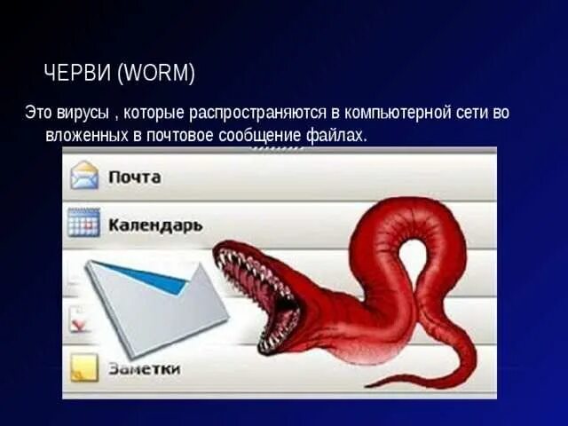 Черви вирус. Компьютерный вирус червь. Сетевые черви. Вирусы сетевые черви. Вредоносные вложения