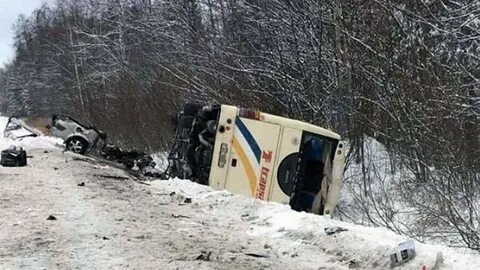 Автобус попал в дтп