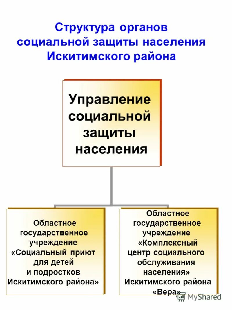 Учреждения социальной защиты населения виды