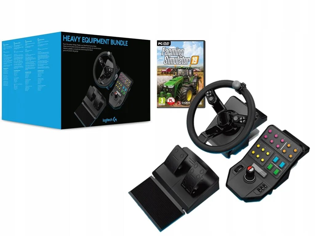 Logitech heavy equipment bundle. Руль logitech heavy equipment bundle. логитеч farm sim руль. игровой руль logitech g farm sim controller. руль logitech farming simulator.