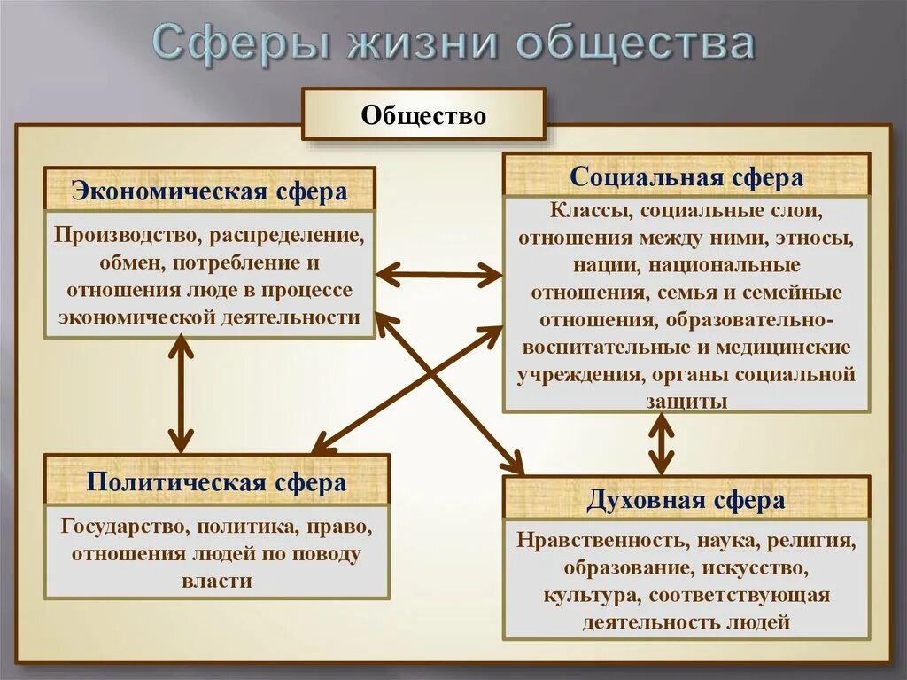 Как устроено общество 6 класс пересказ. Сферы общ жизни. Сферы общества. Общество сферы жизни общества. Стороны жизни общества.