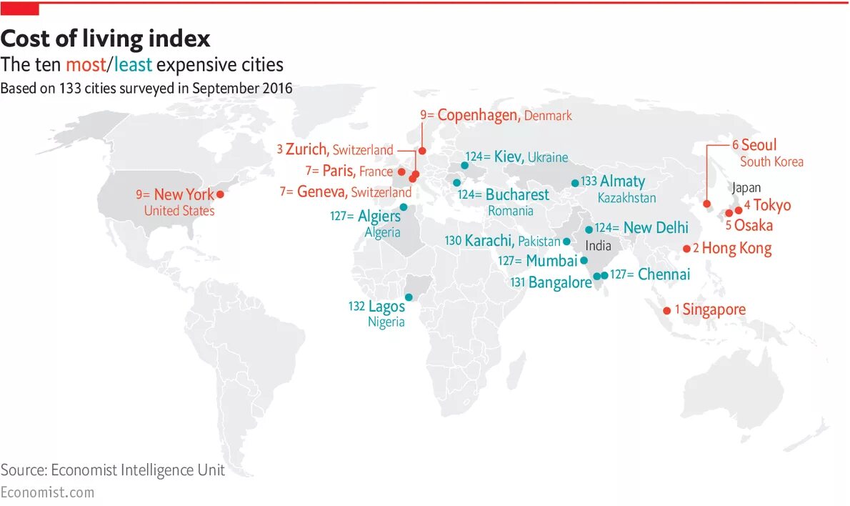 Less more expensive. The most expensive city in the world. the worlds most expensive cities. the economist top cities. economist daily chart the world’s most, and least, expensive cities.