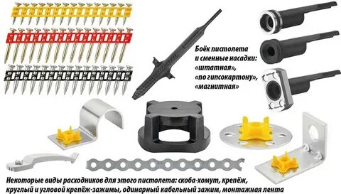 Крепеж для монтажного пистолета