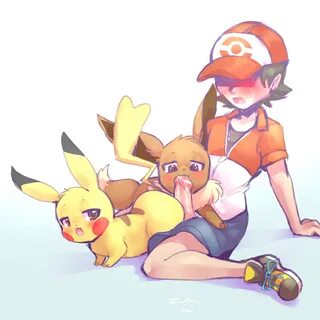 zanthu, chase (pokemon), eevee, pikachu, pokemon trainer, nintendo, pokemon rgby,...