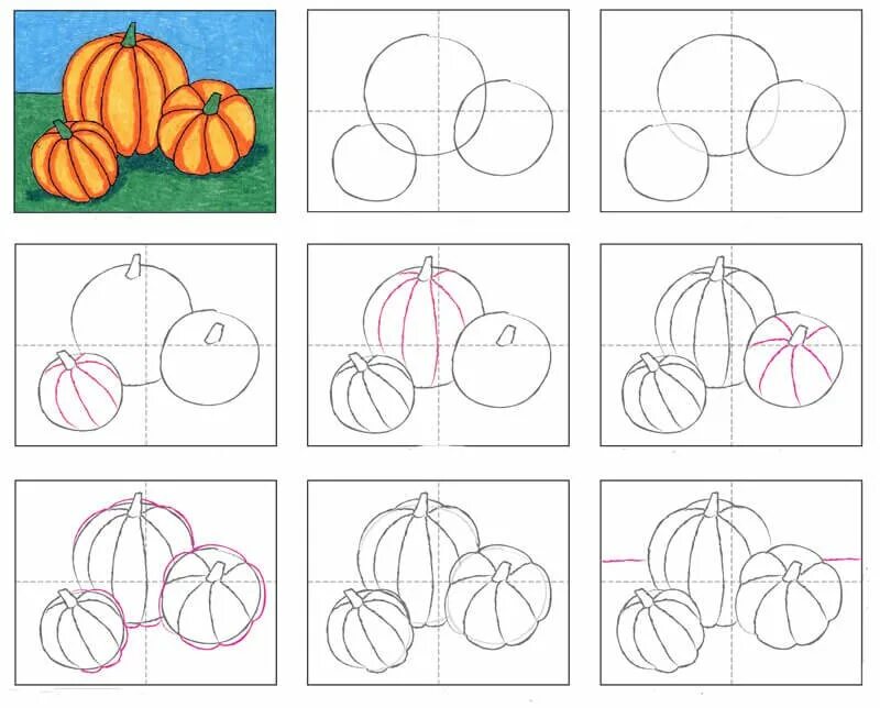 Поэтапное рисование тыквы. Поэтапное рисование тыквы для детей. Тыква пошаговое рисование. Тыква рисунок поэтапно.