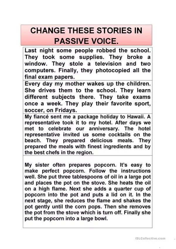 Story in passive voice. Passive упражнения английский. Грамматика passive. Story in passive voice. Специальный вопрос в пассивном залоге.