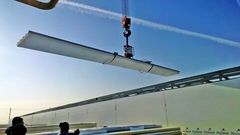 Монтаж кровельных сэндвич панелей