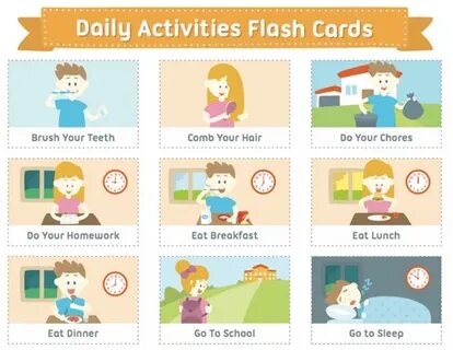 Daily routine cards