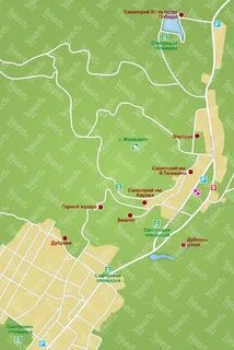 Кисловодск курортная карта