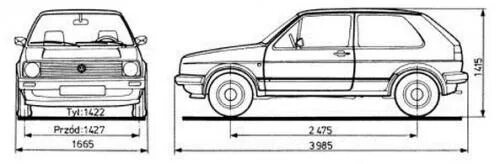 Размеры гольф 2. Габариты гольф 2. Габаритные размеры фольксваген гольф 2. Чертеж фольксваген гольф 3. Vw golf 2 чертеж кузова.