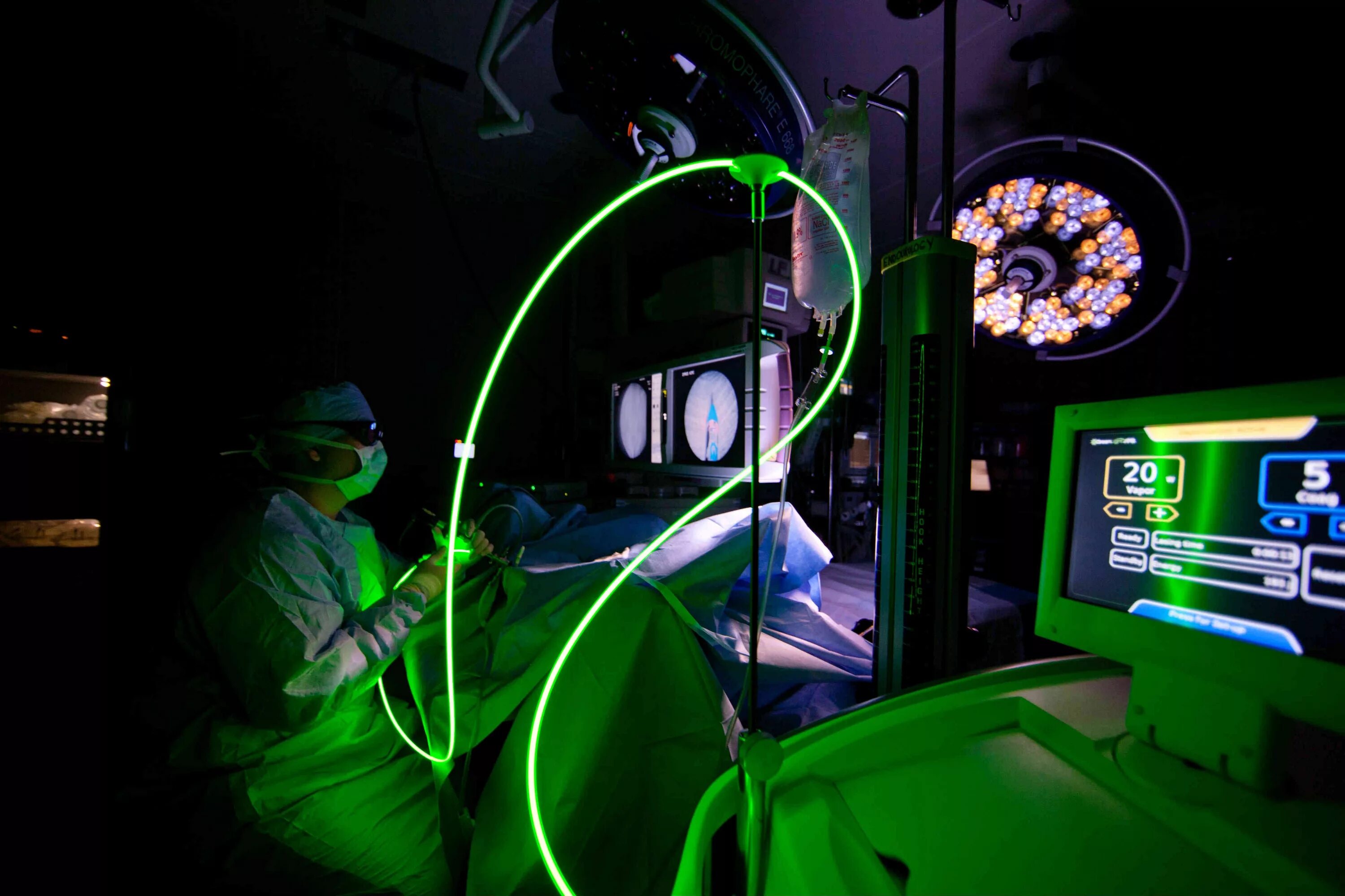 Применение лазера в медицине. Лазерная вапоризация аденомы простаты. Лазерные технологии в урологии.