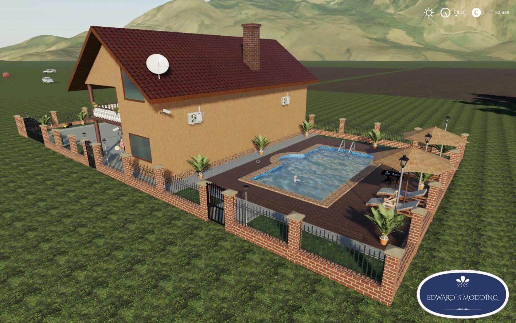 Фс 22 мод дом. Фермерский дом fs 19. fs 19 house. особняк для фс 19. дом фарминг симулятор 19.