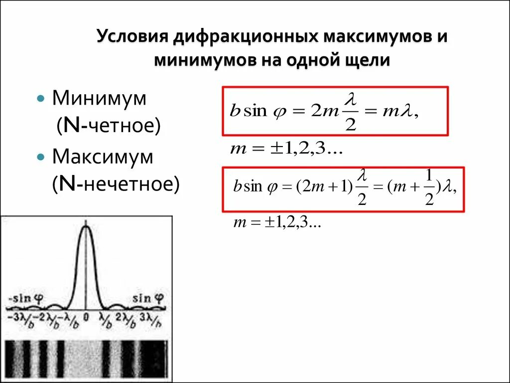 Расчет разового максимума. Формула максимума и минимума дифракционной решетки. Условия главных максимумов и минимумов для дифракционной решетки. Условия максимума и минимума при дифракции формула. Условие образования дифракционных максимума и минимума.