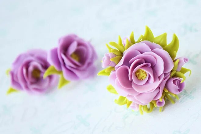 Украшения из холодного фарфора. Цветы из полимерной глины для детей. Нежный ободок из фоамирана. Заколки из фоамирана. Фоамиран кольцо.