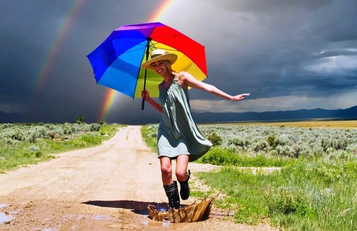 День наполненный позитивом. Дождь для радуги. Радость жизни. Радуга жизни. Радужный зонт дождь.