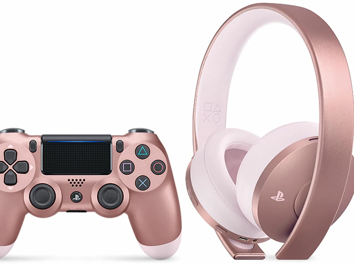 Наушники для джойстика. Dualshock 4 розовое золото. Gamepad ps4 Rose Gold. Наушники для дуалшок 4. Розовый Dualshock для ps4.