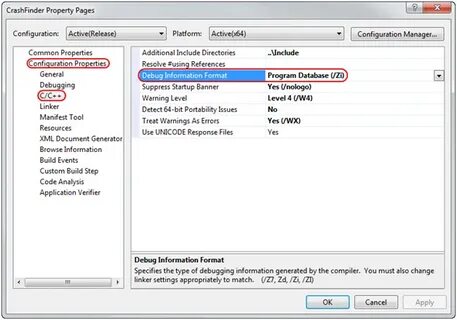 Debug information