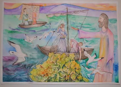 Рисунок на духовную тему. Духовный мир рисунок для детей. детский рисунок мир духовный и мир земной. мир духовный мир земной детская композиция батик. рисунки на тему мир духовный и мир земной возраст 15 лет.