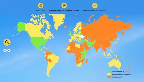 Карты открытых стран