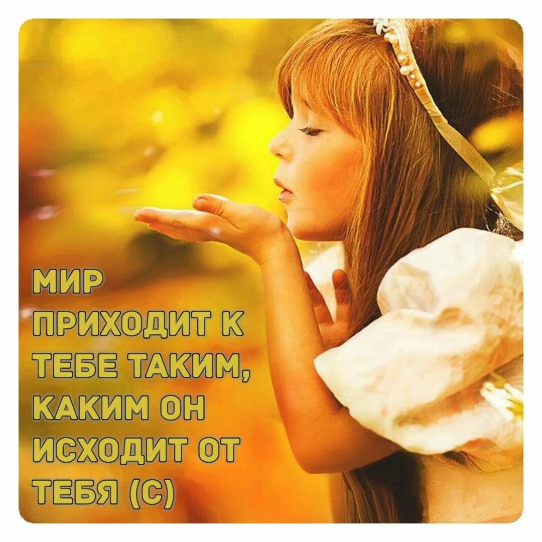 Приходить в мир с добром. О доброте. красота и доброта. чуткость души. мир приходит к тебе таким каким он исходит от тебя картинки.
