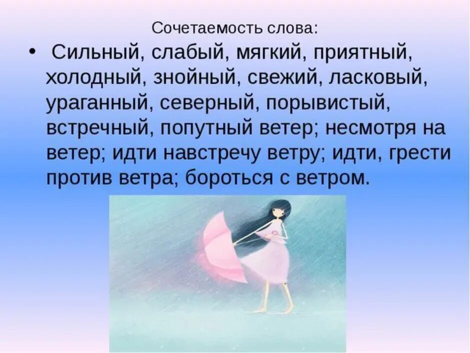 Слова начинаются ветра. Сочетаемость слова ветер. Сочетаемость слова ветер 3 класс. Рассказ о ветре. Слова ветра.