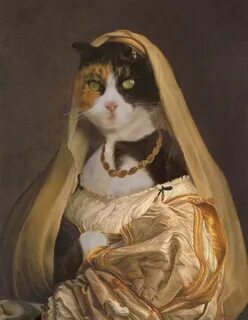Cat portrait renaissance